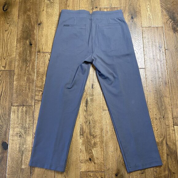Betabrand Dress Crop Yoga Pants Womens M Petite Skinny Leg Pencil Pleat Grey - Picture 6 of 6